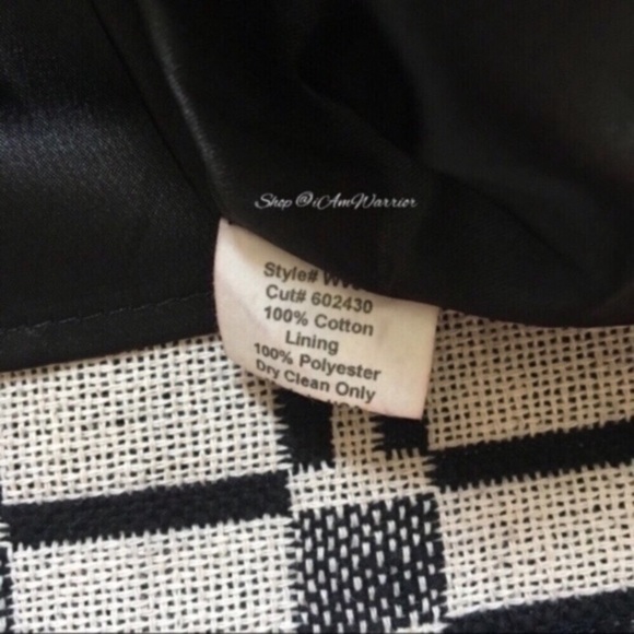 Eva Franco NWT textured windowpane a-line dress *shop@iamwarrior - Picture 7 of 9